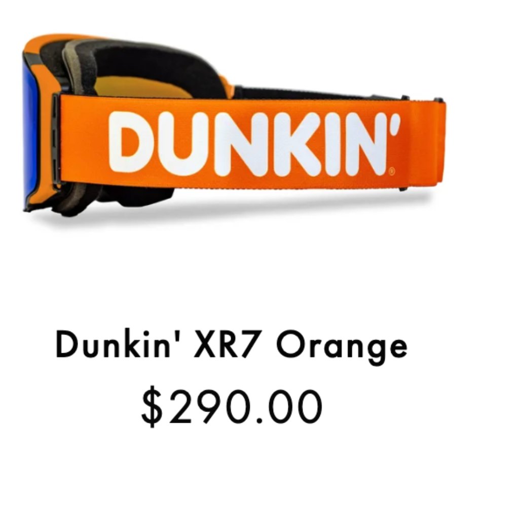Dunkin’ X Xevo Ski Goggles